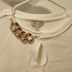 Laura, size S, top, white